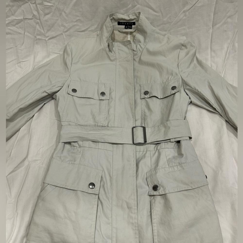Theory clay-colored rain jacket - Picture 3 of 5